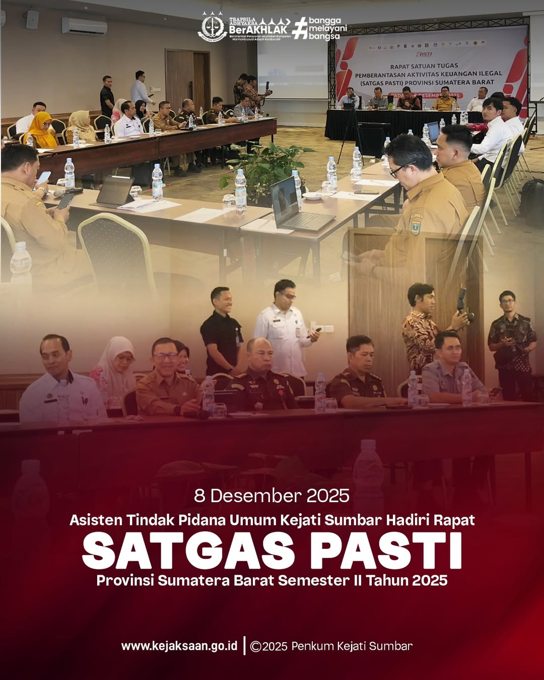 Rapat Satgas PASTI Provinsi Sumatera Barat Semester II Tahun 2025