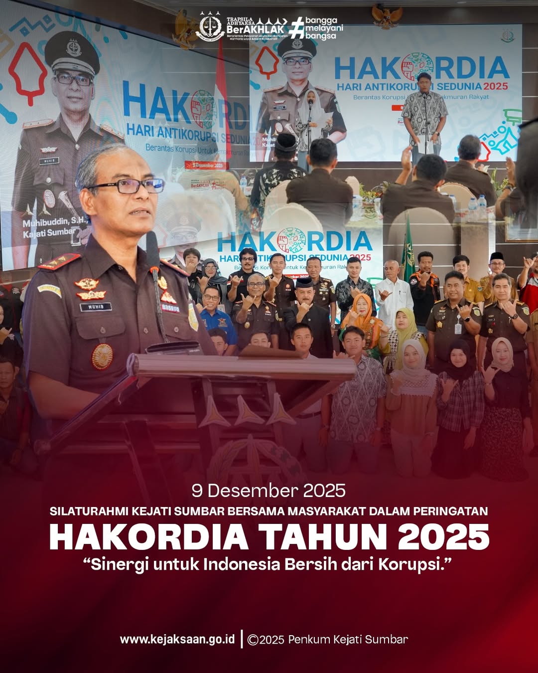 Kejaksaan Tinggi Sumatera Barat menggelar Sesi Temu Silaturahmi bersama Masyarakat dalam rangka peringatan Hari Antikorupsi Sedunia HAKORDIA) 2025
