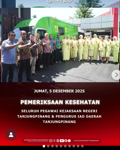 Pemeriksaan Kesehatan Pegawai Kejaksaan Negeri Tanjungpinang dan Pengurus IAD Daerah Tanjungpinang