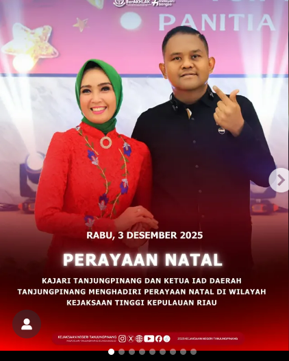 Perayaan Natal di Kejaksaan Tinggi Kepulauan Riau
