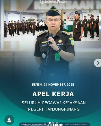 Apel Pagi Rutin Kejaksaan Negeri Tanjungpinang