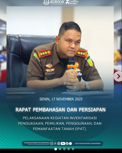 Rapat Pembahasan dan Persiapan Pelaksanaan Kegiatan Inventarisasi Penguasaan Pemilikan Penggunaan dan Pemanfaatan Tanah IP4T)