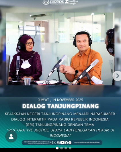 Dialog Tanjungpinang di Radio Republik Indonesia RRI) Tanjungpinang