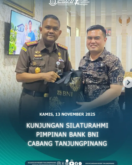 Kunjungan Silaturahmi Pimpinan Bank BNI Cabang Tanjungpinang