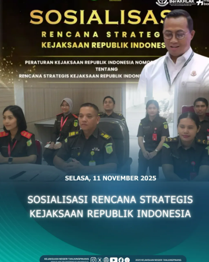 Video Conference Sosialisasi Rencana Strategis Kejaksaan Republik Indonesia