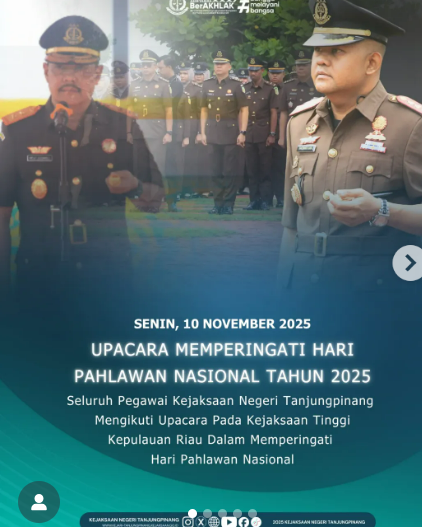 Upacara Peringatan Hari Pahlawan Nasional Tahun 2025