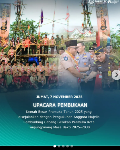 Upacara Pembukaan Kemah Besar Pramuka Tahun 2025