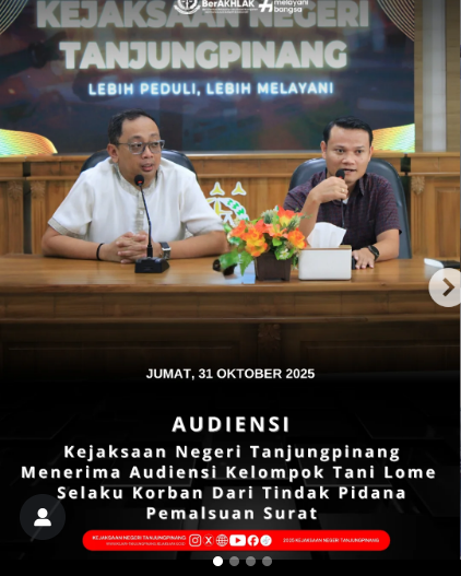 Audiensi Kelompok Tani Lome