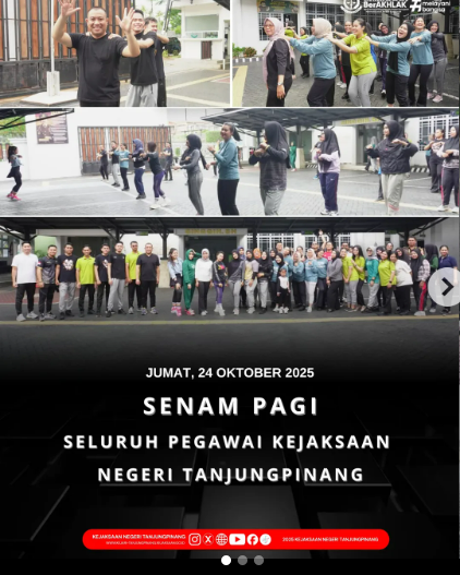 Senam Pagi Bersama Kejaksaan Negeri Tanjungpinang