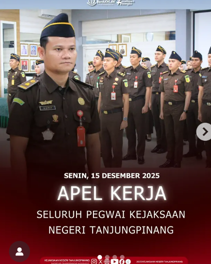 Apel Pagi Rutin Kejaksaan Negeri Tanjungpinang