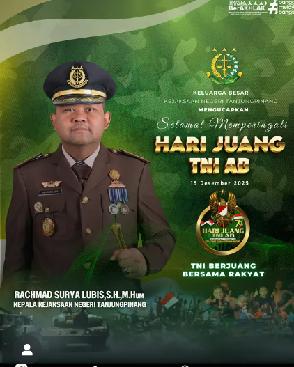 Ucapan Hari Juang TNI AD Tahun 2025