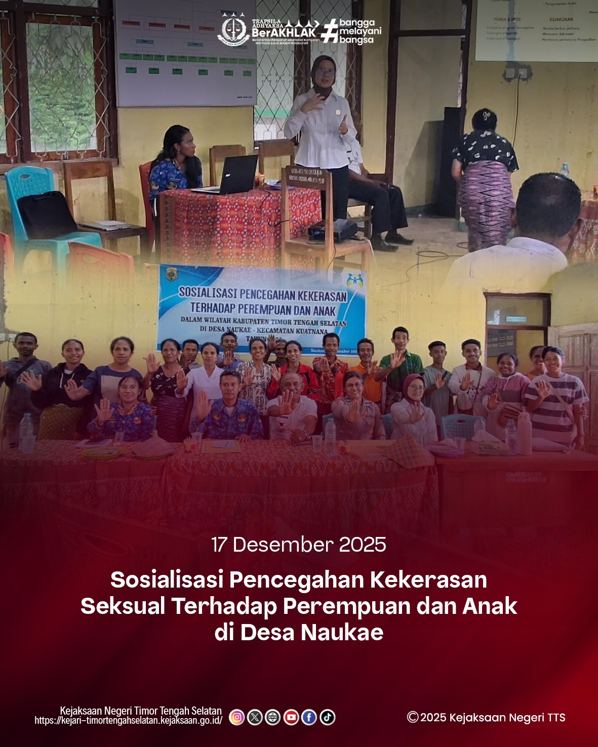 Sosialisasi Pencegahan Kekerasan Seksual Terhadap Perempuan dan Anak di Desa Naukae