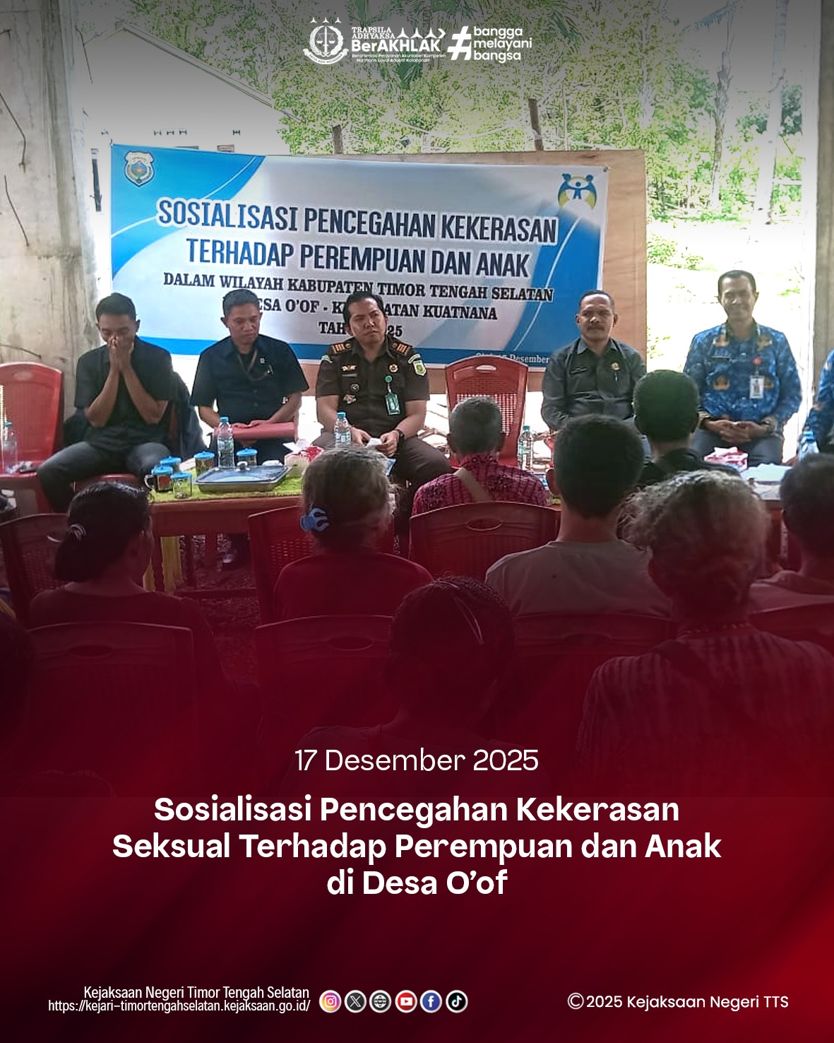 Sosialisasi Pencegahan Kekerasan Seksual Terhadap Perempuan dan Anak di Desa O’of