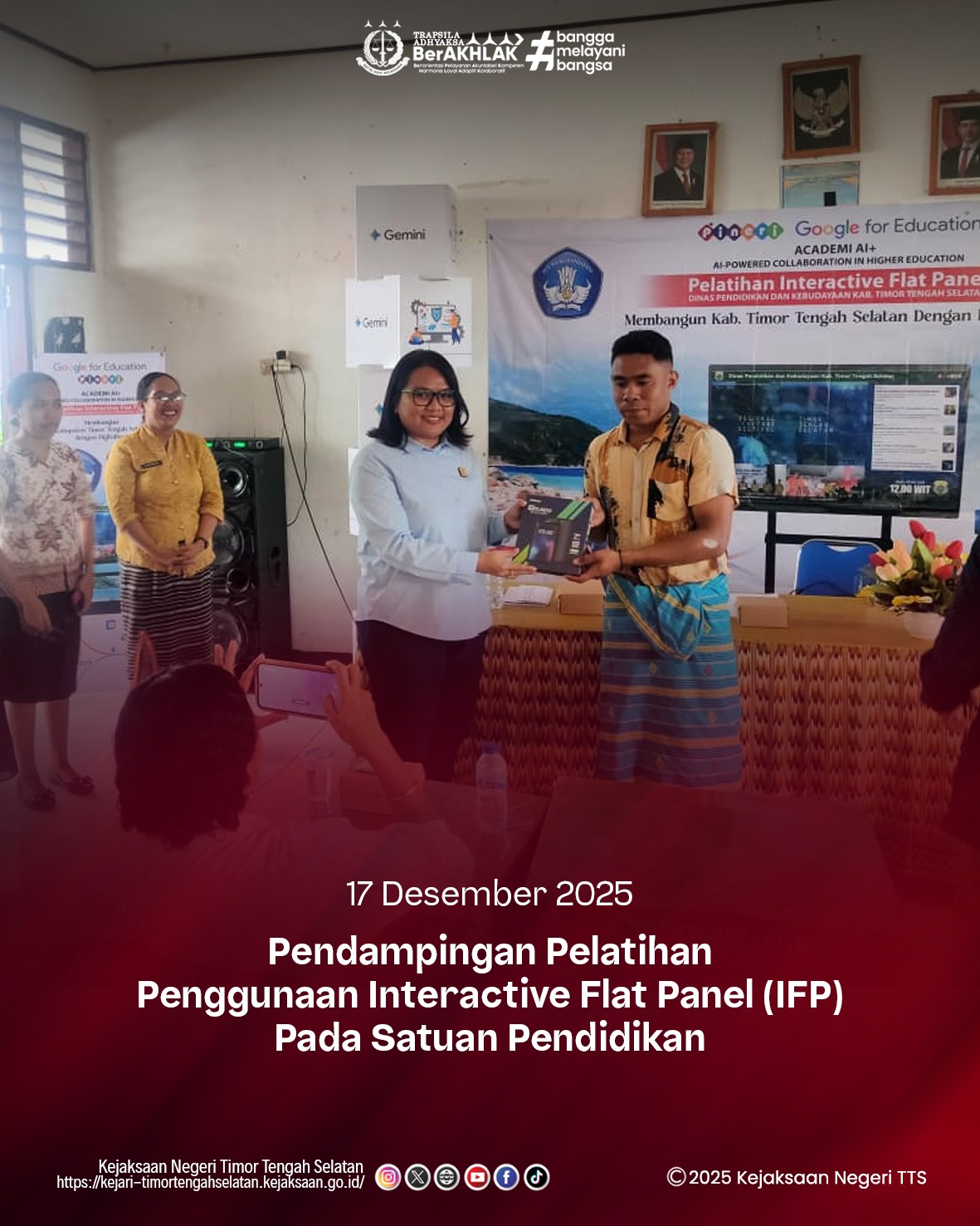 kegiatan Pendampingan Pelatihan Penggunaan Interactive Flat Panel IFP) Pada Satuan Pendidikan