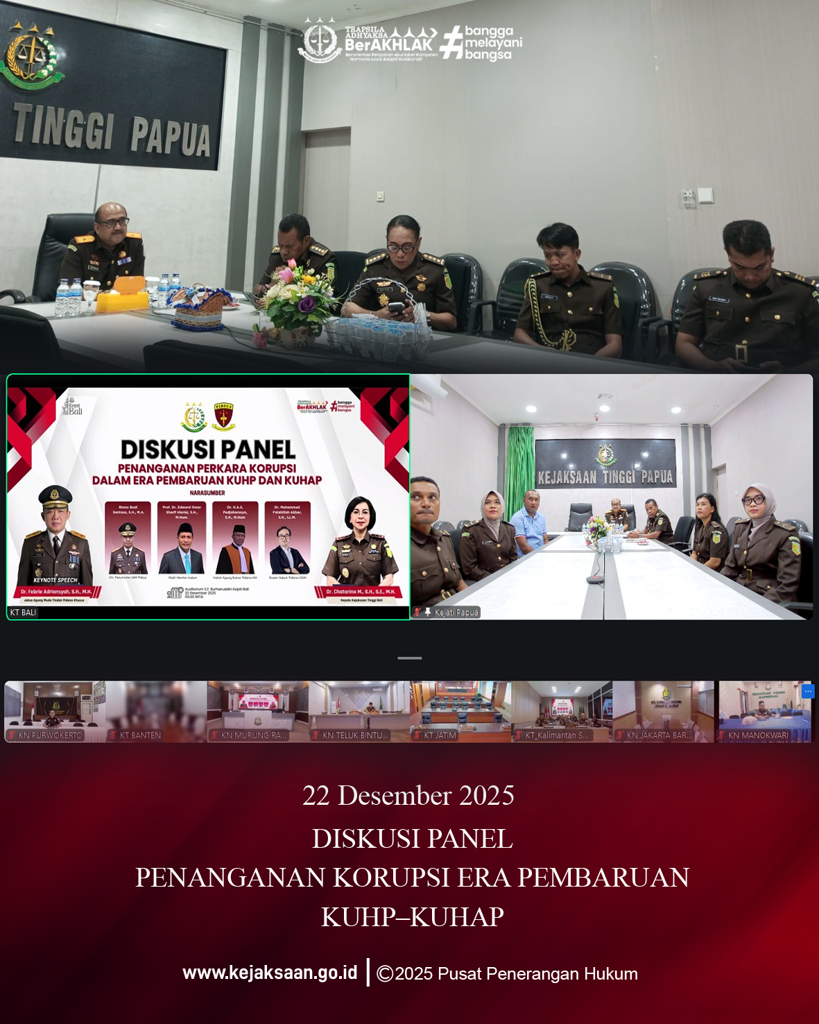 Diskusi Panel Penanganan Korupsi Era Pembaruan KUHP–KUHAP