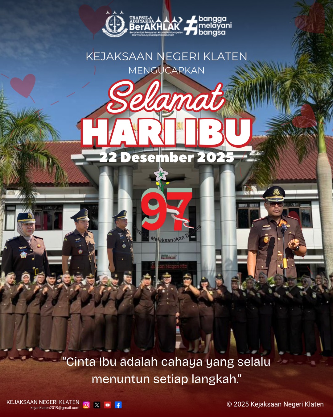 Upacara Peringatan Upacara Peringatan Hari Ibu ke-97 Tahun 2025