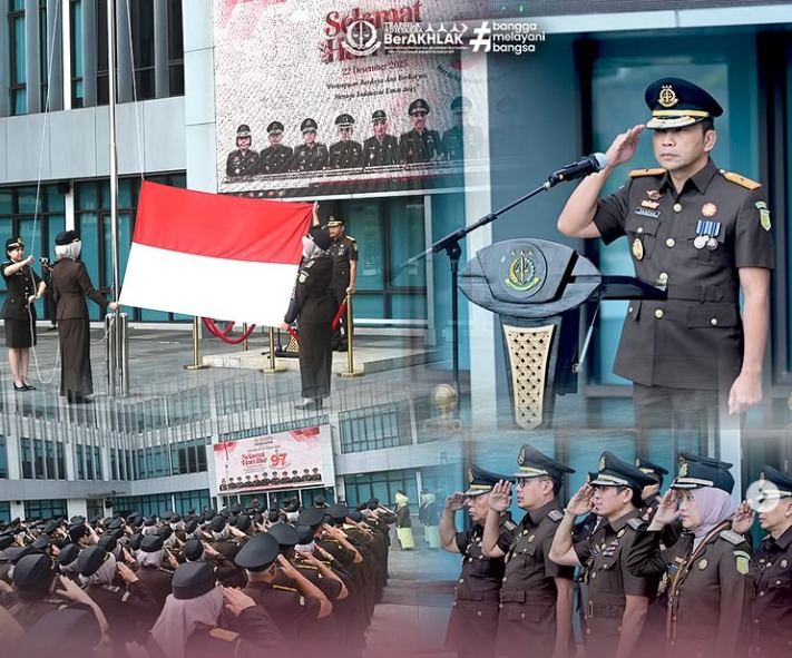 Wakajati Jabar Dr Taufan Zakaria SH MH memimpin upacara Peringatan Hari Ibu ke-97 Tahun 2025