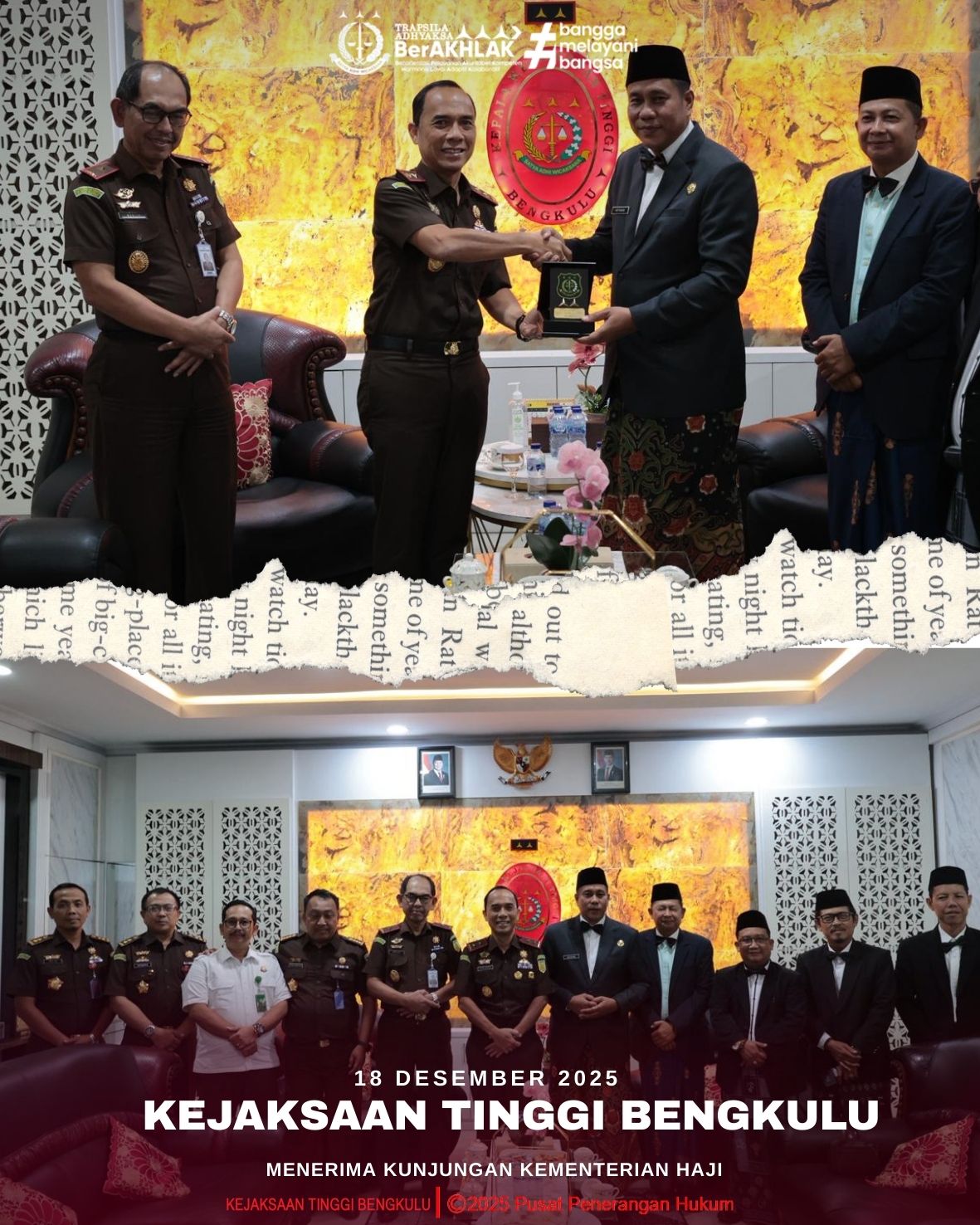 Kepala Kejaksaan Tinggi Bengkulu Menerima Kunjungan Kementerian Haji