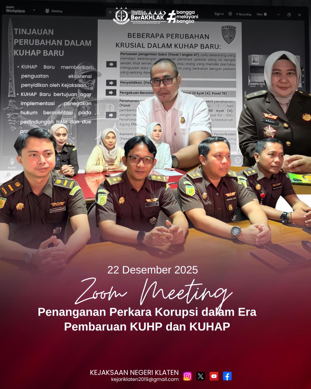 Diskusi Panel Penanganan Perkara Korupsi dalam Era Pembaruan KUHP dan KUHAP