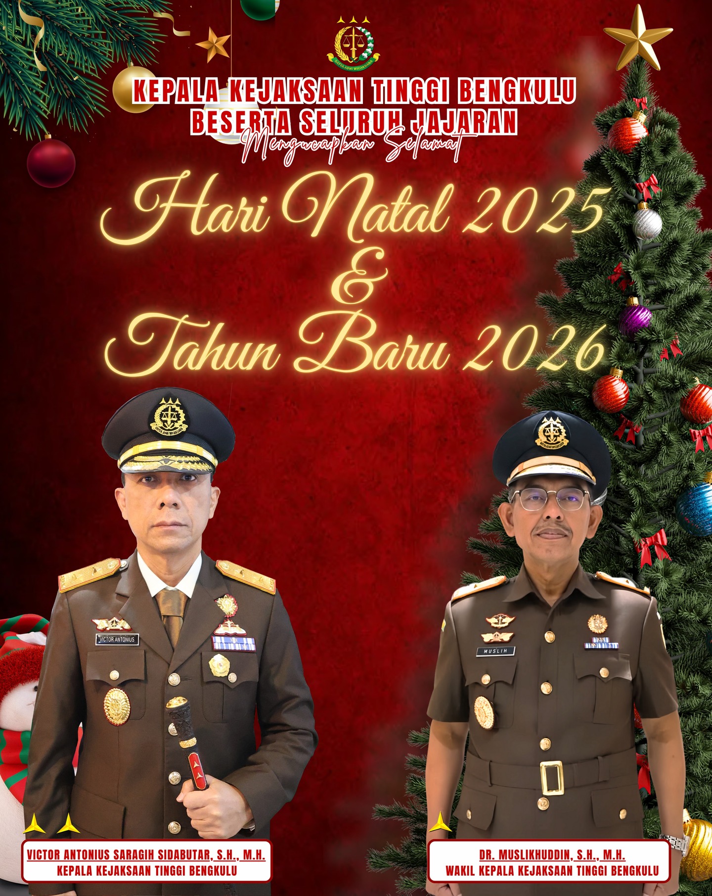 Selamat Merayakan Hari Natal Tahun 2025 dan Selamat Menyongsong Tahun Baru 2026