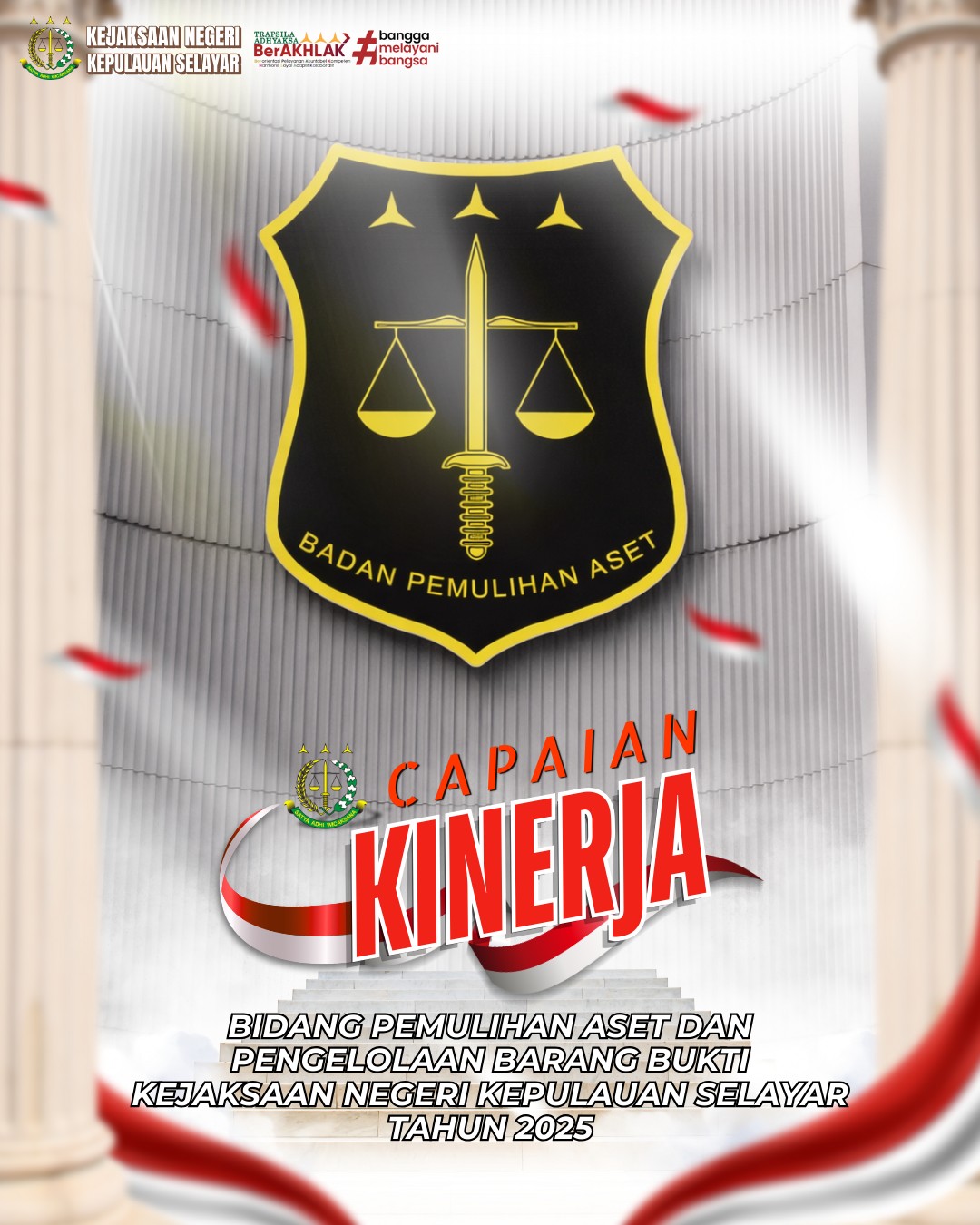 Capaian Kinerja Bidang Pemulihan Aset dan Pengelolaan Barang Bukti Tahun 2025 Kejaksaan Negeri Kepulauan Selayar