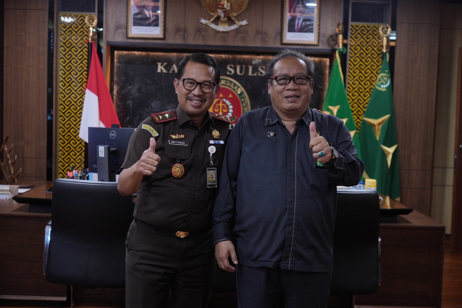 Kajati Sulsel Terima Kunjungan Wakil Ketua PT Makassar Bahas Sinergi Penegakan Hukum di Era KUHP Baru