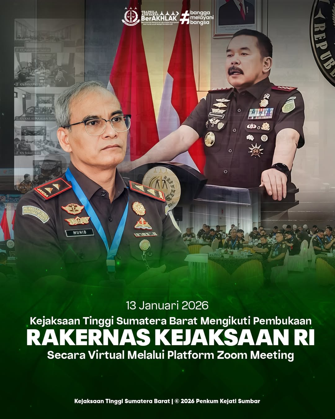 Rakernas Kejaksaan RI Melalui Virtual Zoom Meeting Tahun 2026