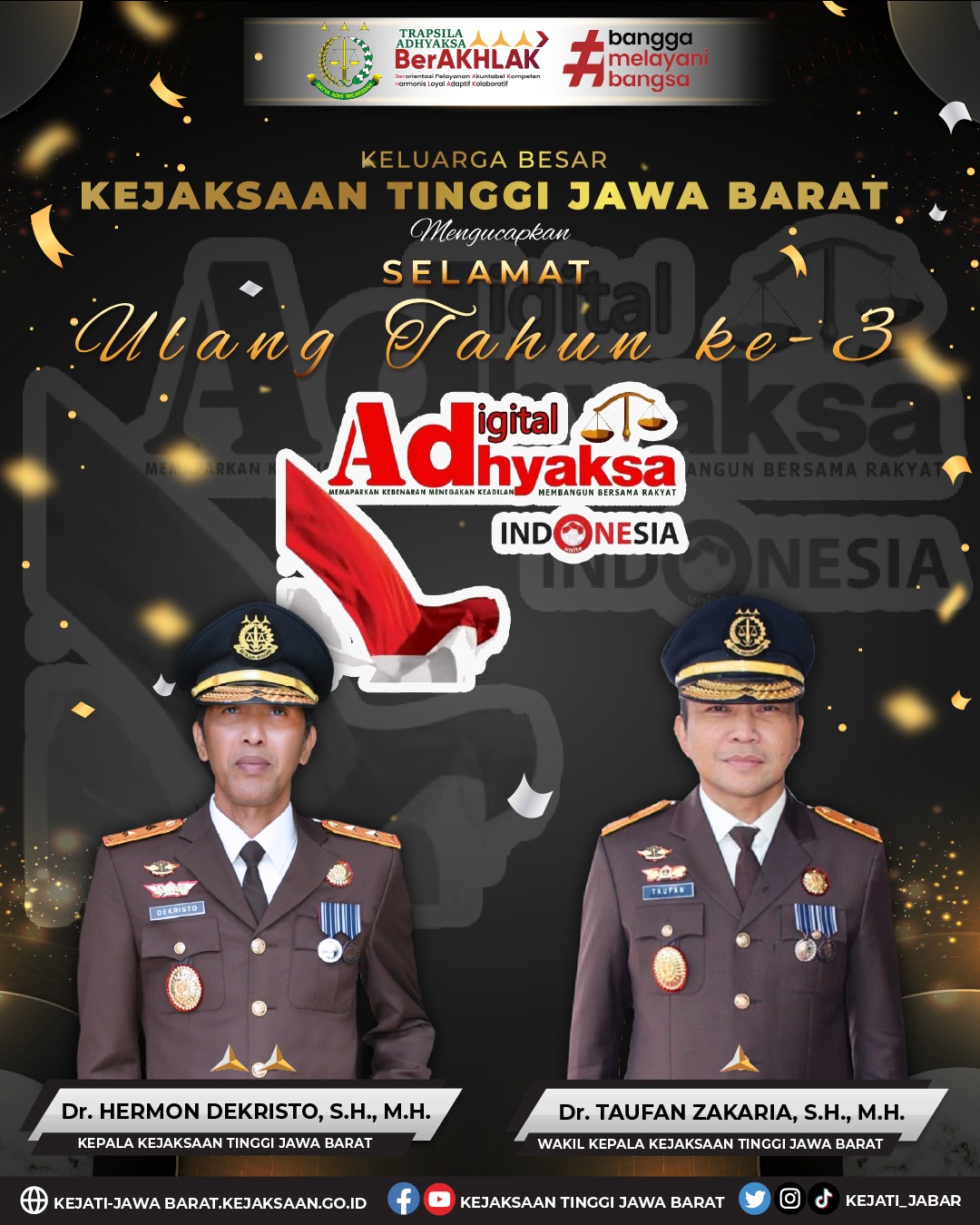 Selamat Ulang Tahun ke-3 Adhyaksa Digital