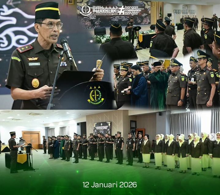 Teguhkan Komitmen Profesional dan Berintegritas Kajati Jabar Lantik 3 Pejabat Eselon III di Lingkungan Kejati Jabar