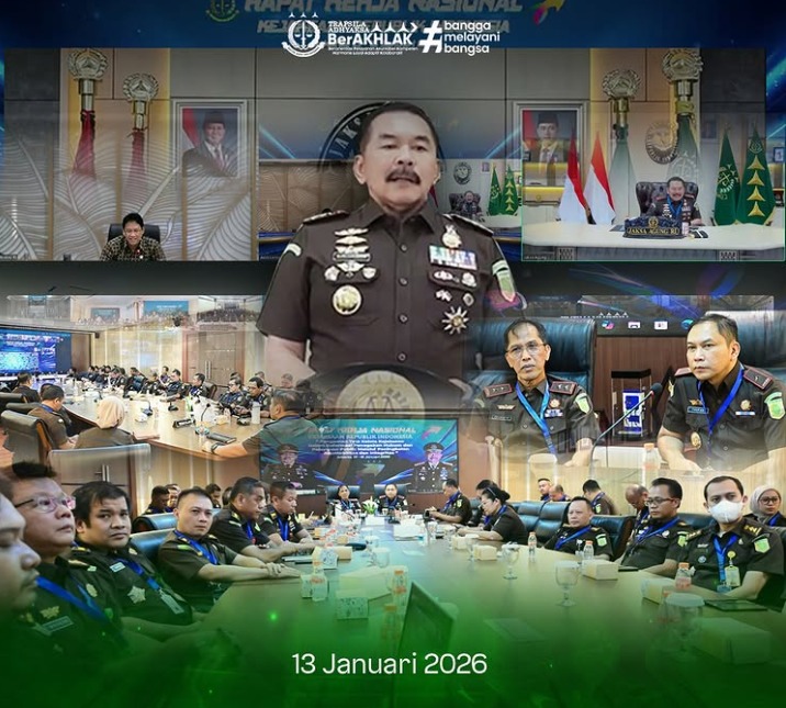 Kejaksaan Tinggi Jawa Barat Mengikuti Pembukaan Rapat Kerja Nasional Kejaksaan Agung RI sebagai Upaya Sinkronisasi Kebijakan dan Kinerja