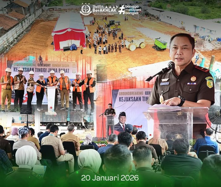 WAKAJATI JABAR PIMPIN GROUNDBREAKING CEREMONY RUMAH SUSUN KEJATI JABAR UNTUK MENDUKUNG PROGRAM PRESIDEN 3 JUTA RUMAH UNTUK KESEJAHTERAAN ASN