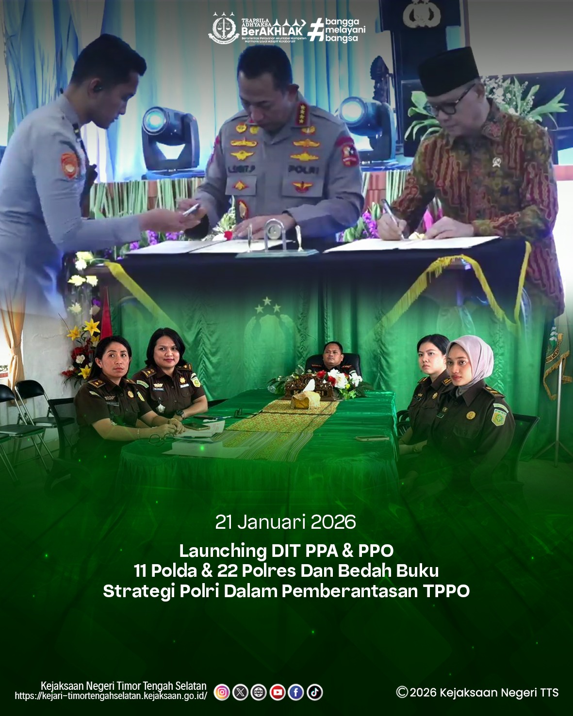 Launching DIT PPA  PPO 11 Polda  22 Polres dan Bedah Buku Strategi Polri dalam Pemberantasan Tindak Pidana Perdagangan Orang TPPO)