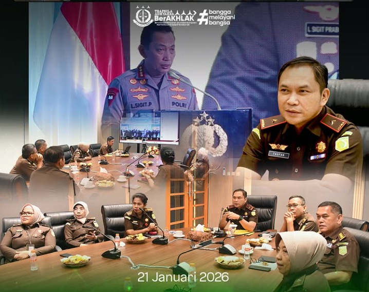 Penguatan Sinergi Penegakan Hukum Wakajati Jabar Mengikuti Launching Ditres dan  Satres PPA-PPO Penandatanganan Nota Kesepahaman dan Bedah Buku