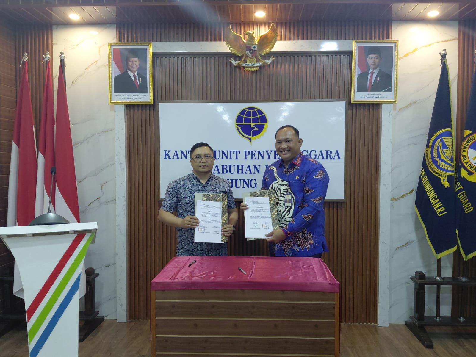 SINERGITAS KELEMBAGAAN MELALUI PENANDATANGANAN PERJANJIAN KERJASAMA DENGAN KUPP KELAS I TANJUNG UBAN