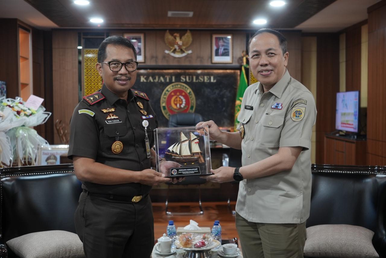 Berantas Mafia Tanah Kajati Sulsel Didik Farkhan Terima Kunjungan Koordinasi Kakanwil ATRBPN Sulsel