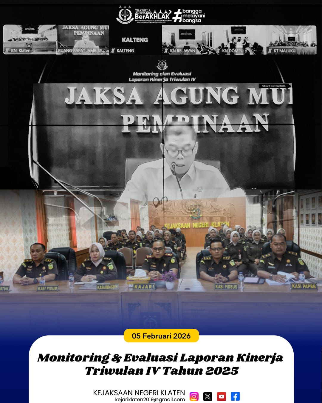 Monitoring dan Evaluasi Laporan Kinerja Triwulan IV Tahun 2025