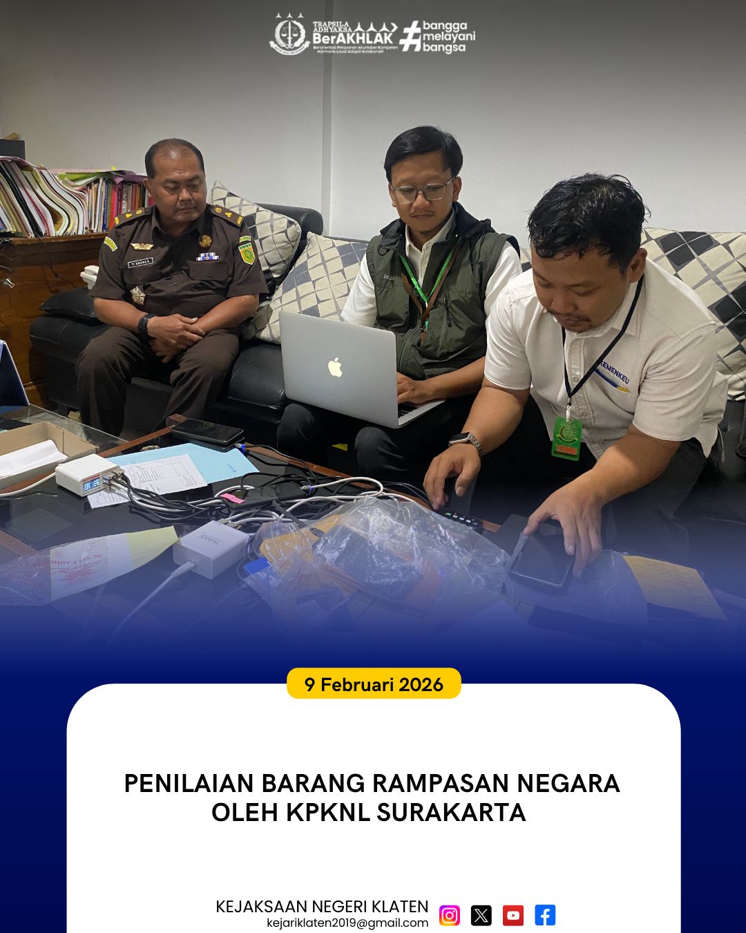 Penilaian Barang Rampasan Negara Oleh KPKNL Surakarta di Kejaksaan Negeri Klaten