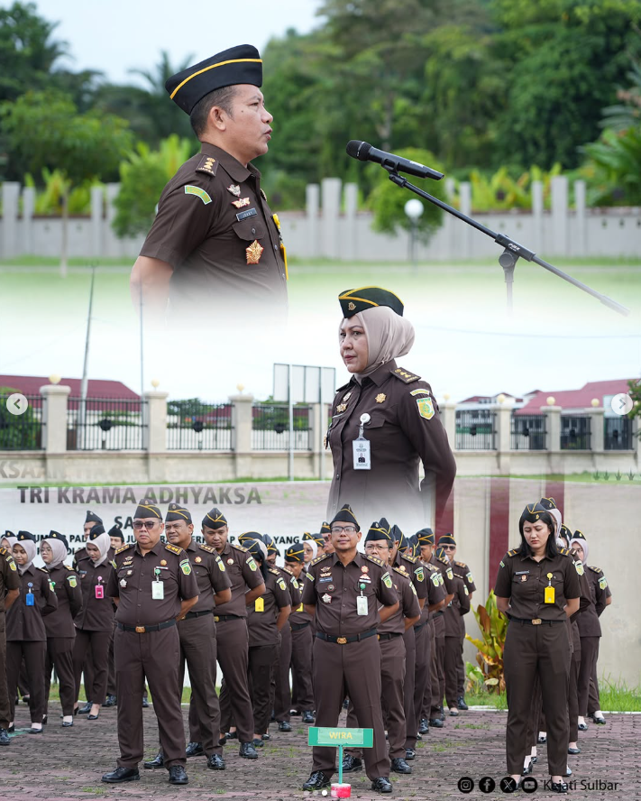 Apel Pagi Jajaran Kejaksaan Tinggi Sulawesi Bara