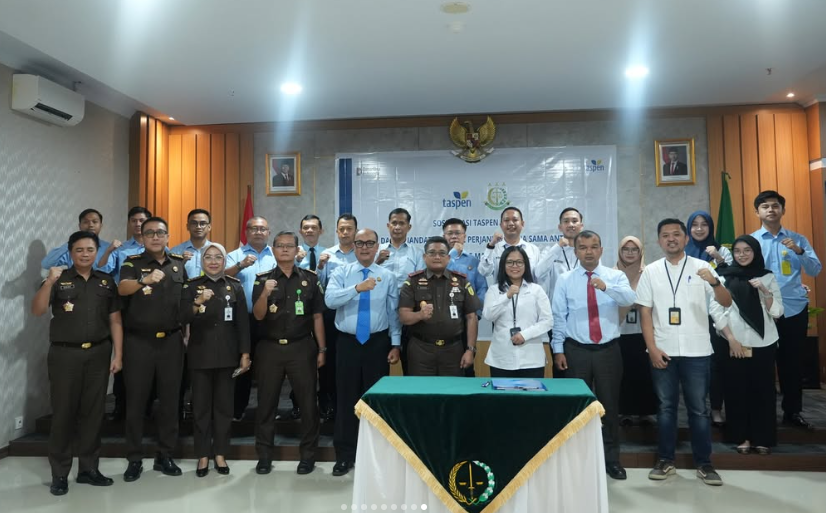 Sosialisasi Taspen Gruop dirangkaikan Penandatanganan Perjanjian Kerjasama PKS) PT TASPEN PERSERO) Cabang Mamuju dan Kejaksaan Tinggi Sulawesi Barat