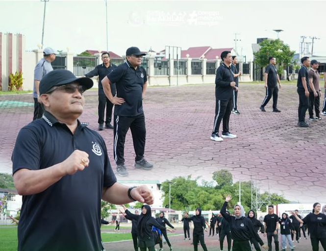 Senam Sehat jajaran Kejaksaan Tinggi Sulawesi Barat