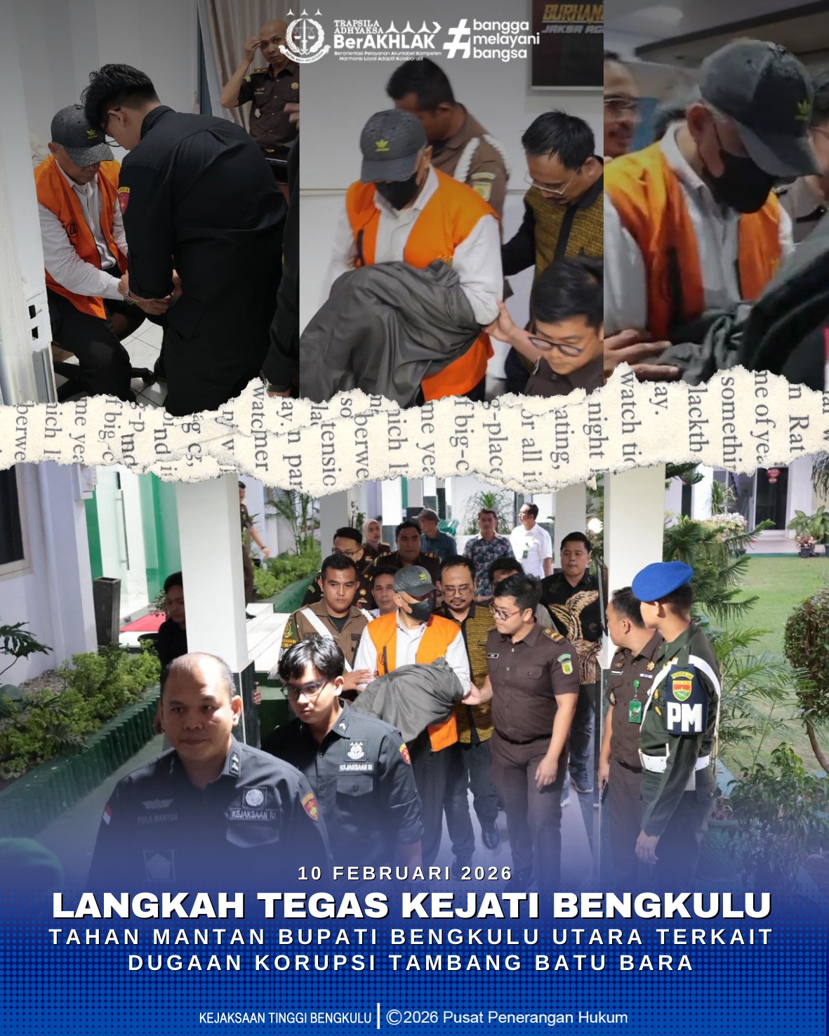 Langkah Tegas Kejati Bengkulu Tahan Mantan Bupati Bengkulu Utara Terkait Dugaan Korupsi Tambang Batu Bara