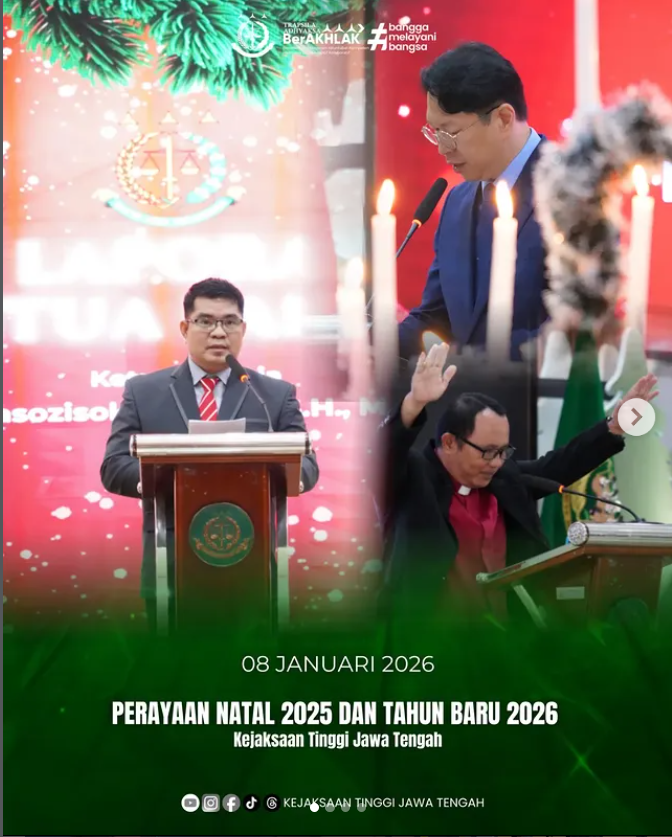 Perayaan Natal 2025 dan Tahun Baru 2026 Kejati Jateng