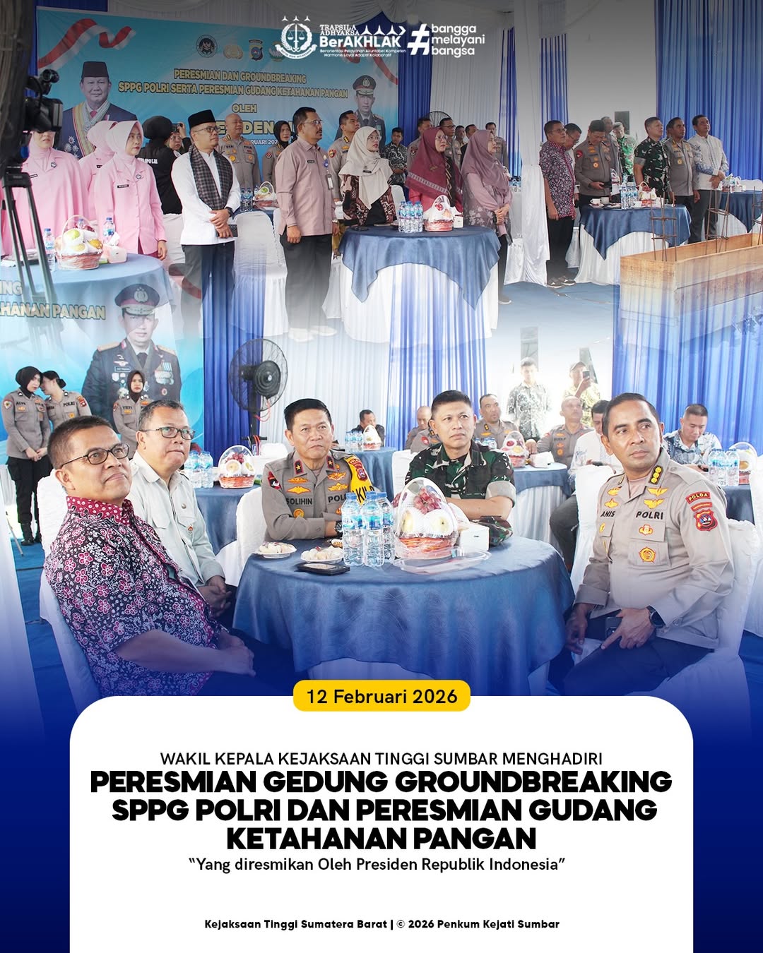 Peresmian dan Groundbreaking SPPG Polri serta Peresmian Gudang Ketahanan Pangan yang dilaksanakan secara virtual melalui Zoom Meeting