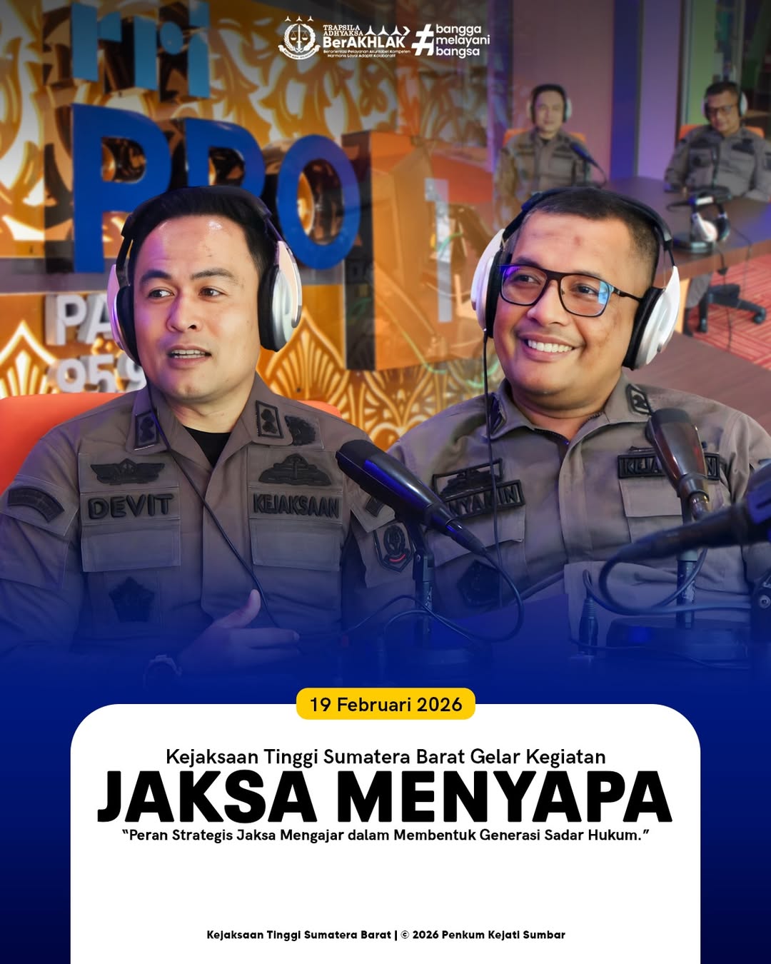 Jaksa Menyapa RRI PRo 1 Padang