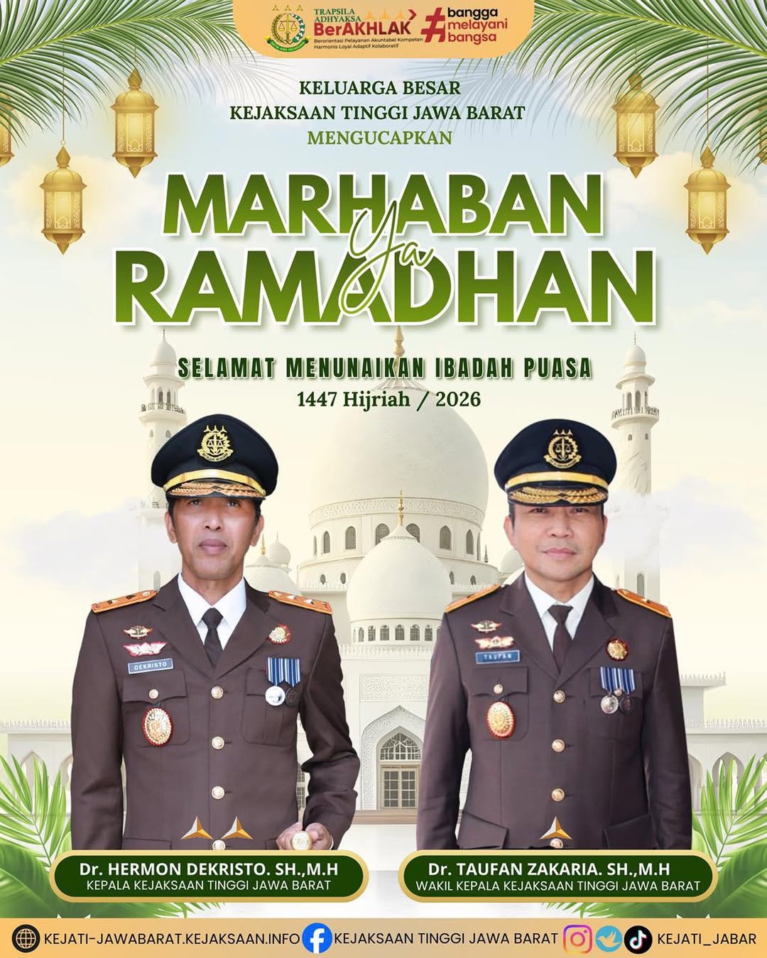 Marhaban Ya Ramdhan selamat menjalankan Ibadah puasa 1447 H  2026