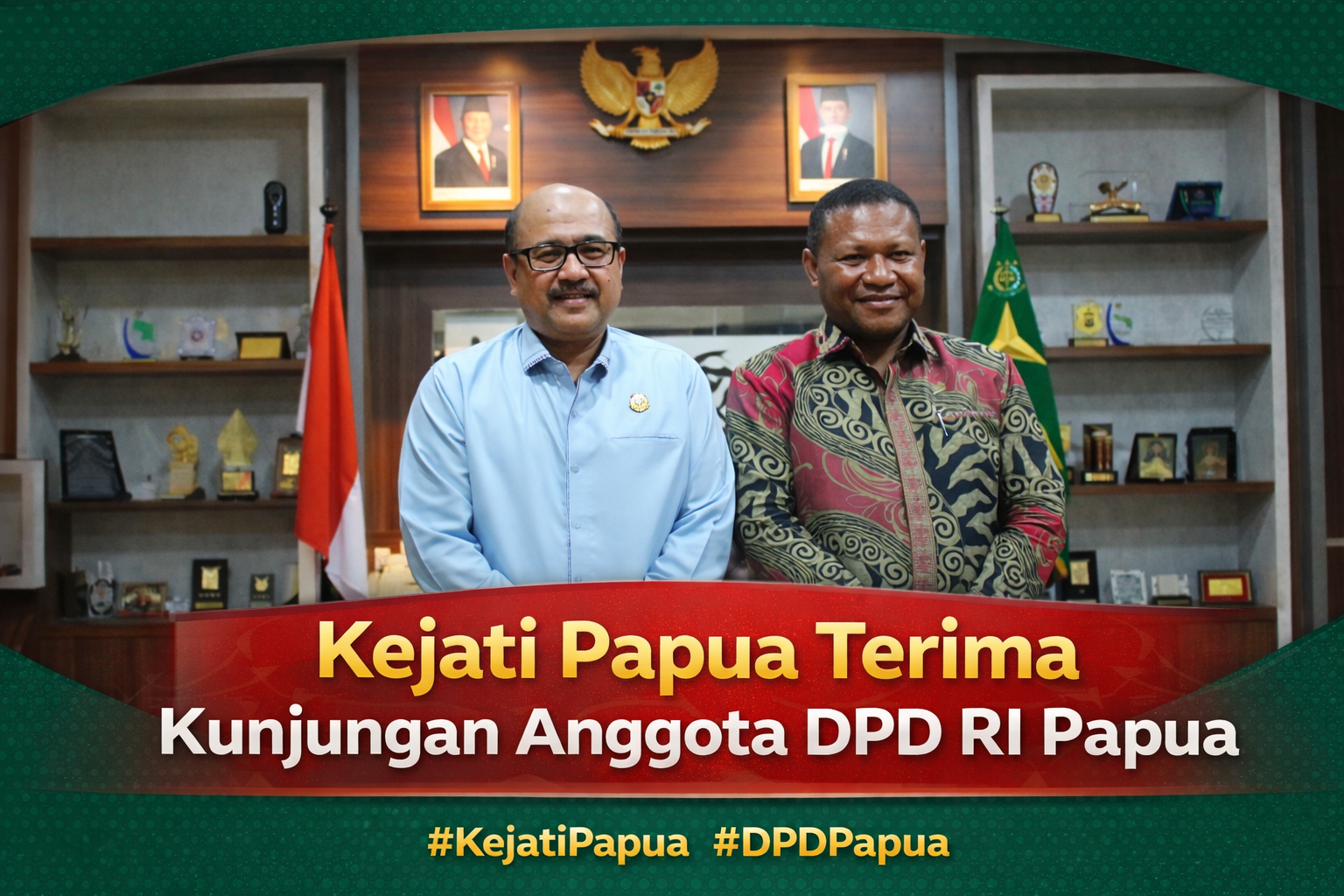 Kejaksaan Tinggi Papua Terima Kunjungan Anggota DPD RI Papua