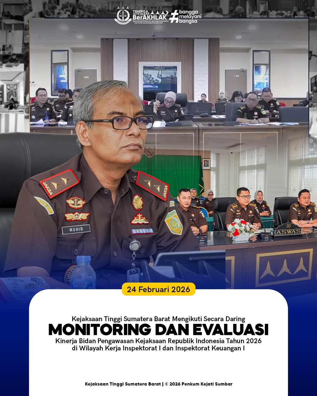 Monitoring dan Evaluasi Kinerja Bidang Pengawasan RI Tahun Anggaran 2027