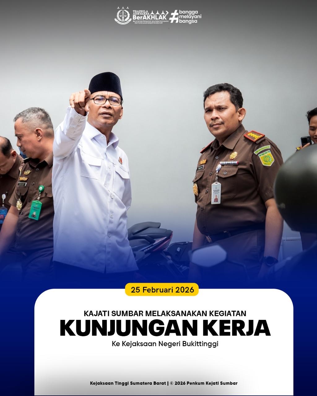 Kunjungan Kerja Kajati ke Kejari Bukittinggi