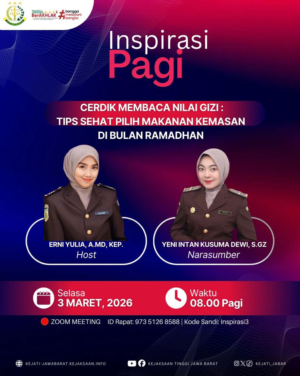 Inspirasi Pagi Kejaksaan Tinggi Jawa Barat