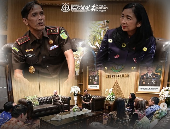 Perkuat Sinergi dalam Penguatan Tata Kelola Kajati Jabar Terima Audiensi dari Pimpinan Wilayah Bank Mandiri